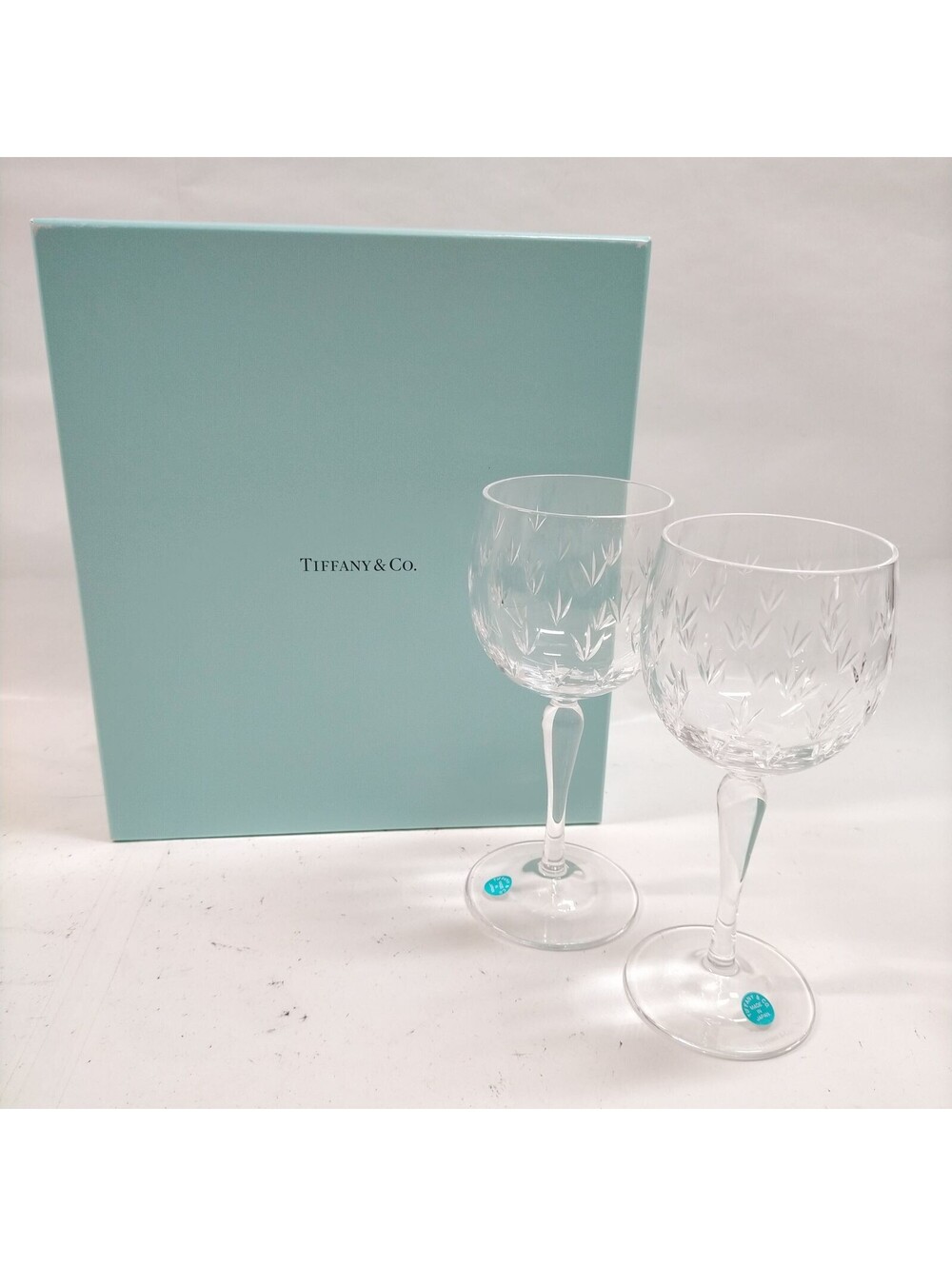 Tiffany and Co. Wine Glass 2 piece set 1076829
